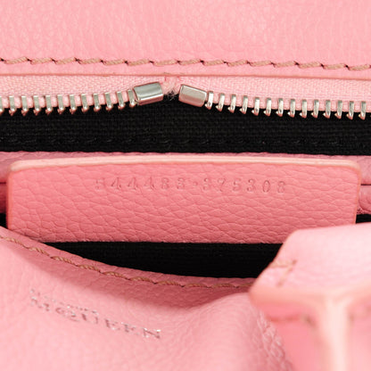 Alexander McQueen Pebbled Calfskin Mini Padlock Geisha Pink 7 of 7