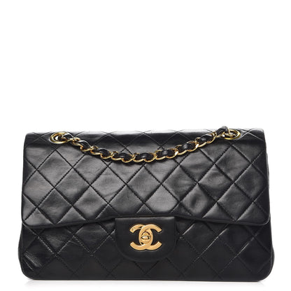 Chanel Lambskin Quilted Small Double Flap Black 1 of 9