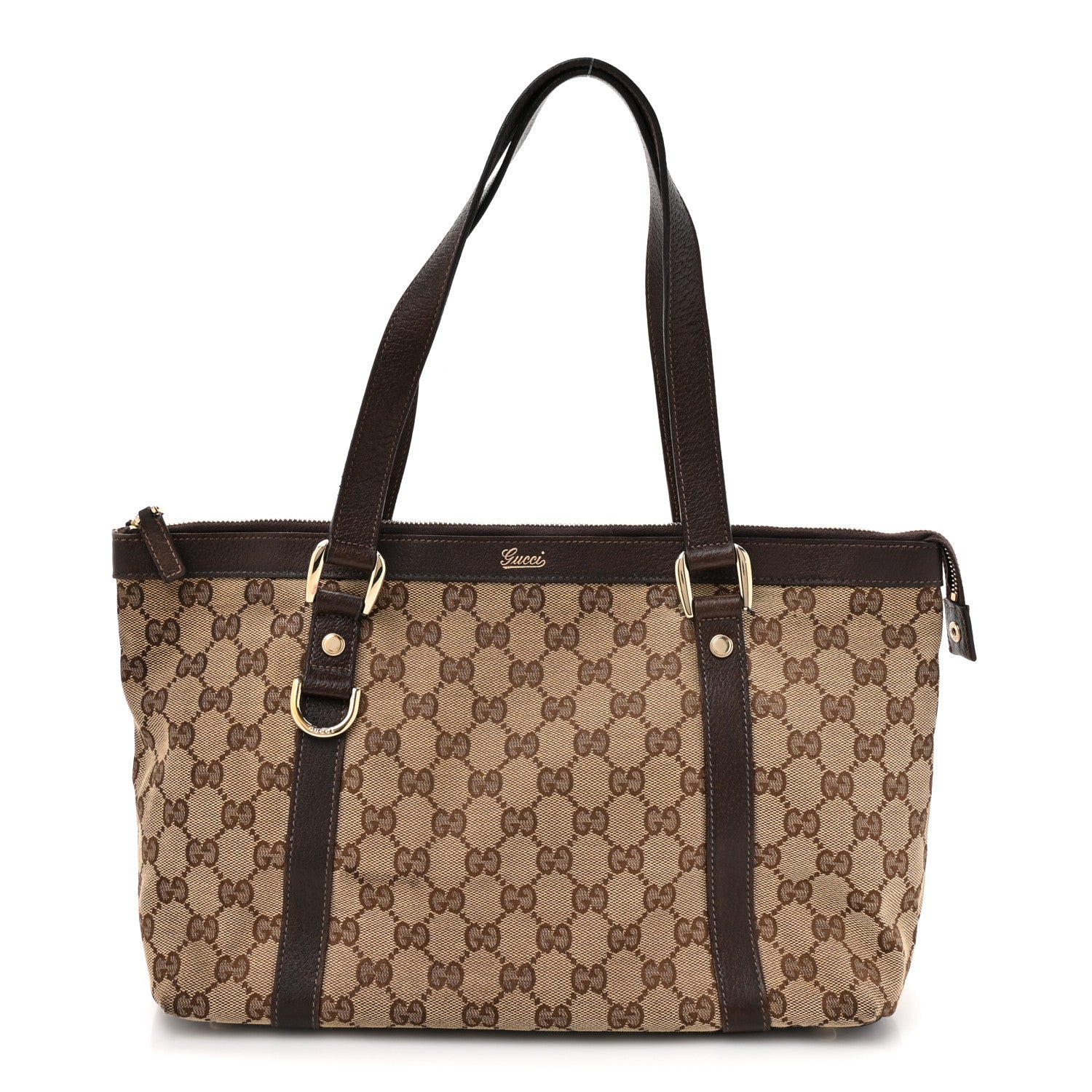 Gucci Monogram Medium Abbey Tote Brown 1 of 17