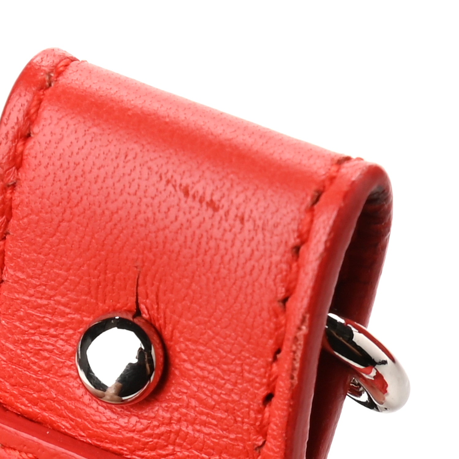 Balenciaga Matte Goatskin Rubber Covered Classic Hardware Mini Pompon Rouge Coquelicot Rouge Braise 10 of 10