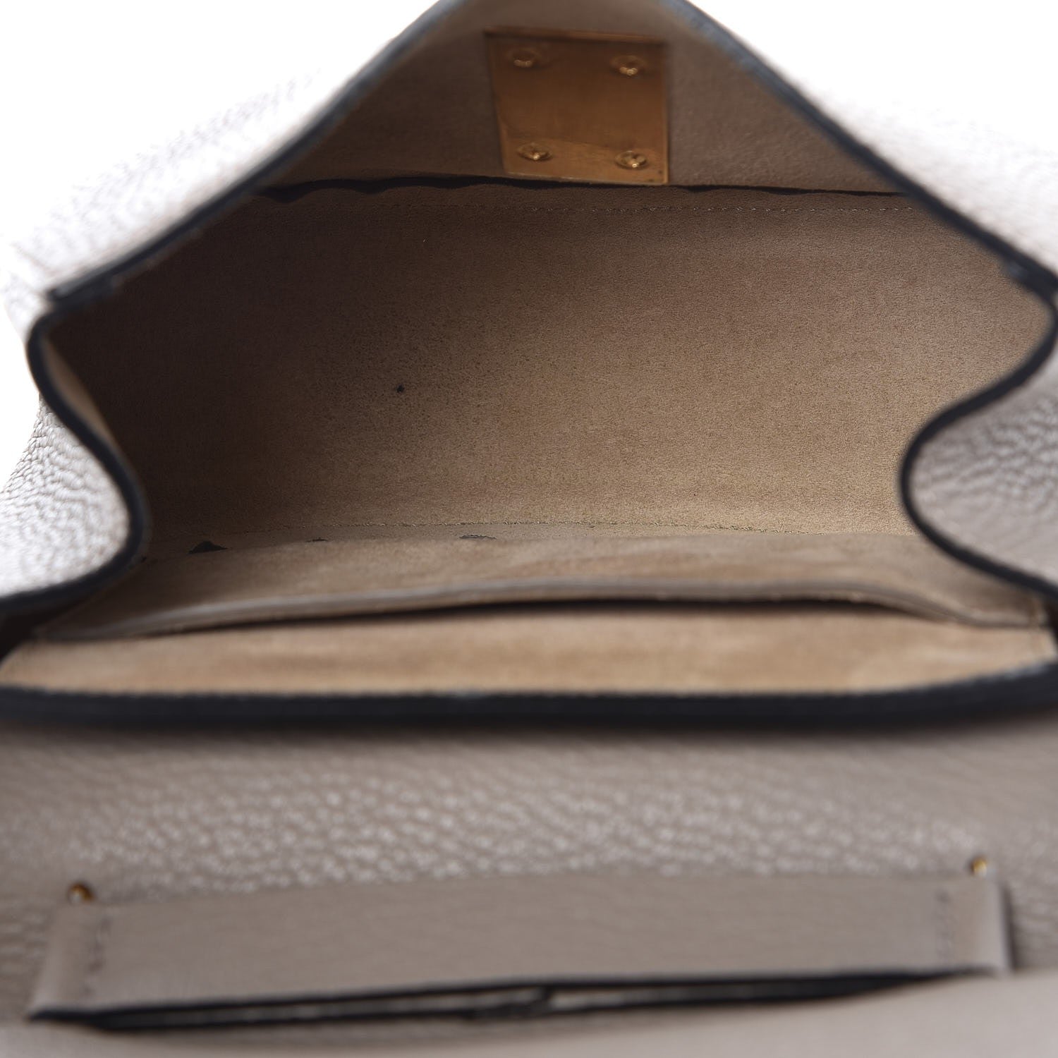 Chloe Grained Lambskin Mini Drew Shoulder Bag Motty Grey 5 of 7
