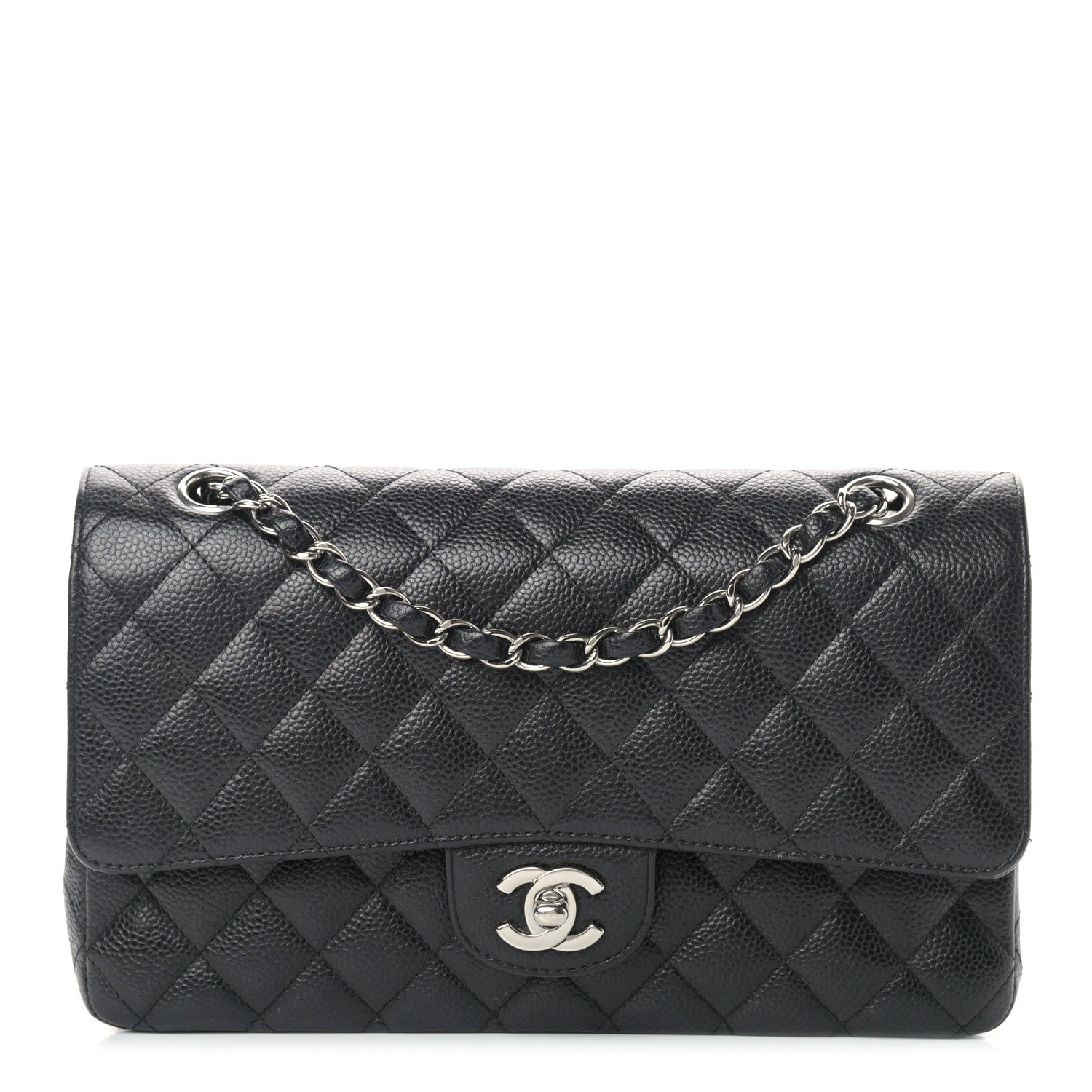 Chanel Caviar Quilted Medium Double Flap Black 1 of 14