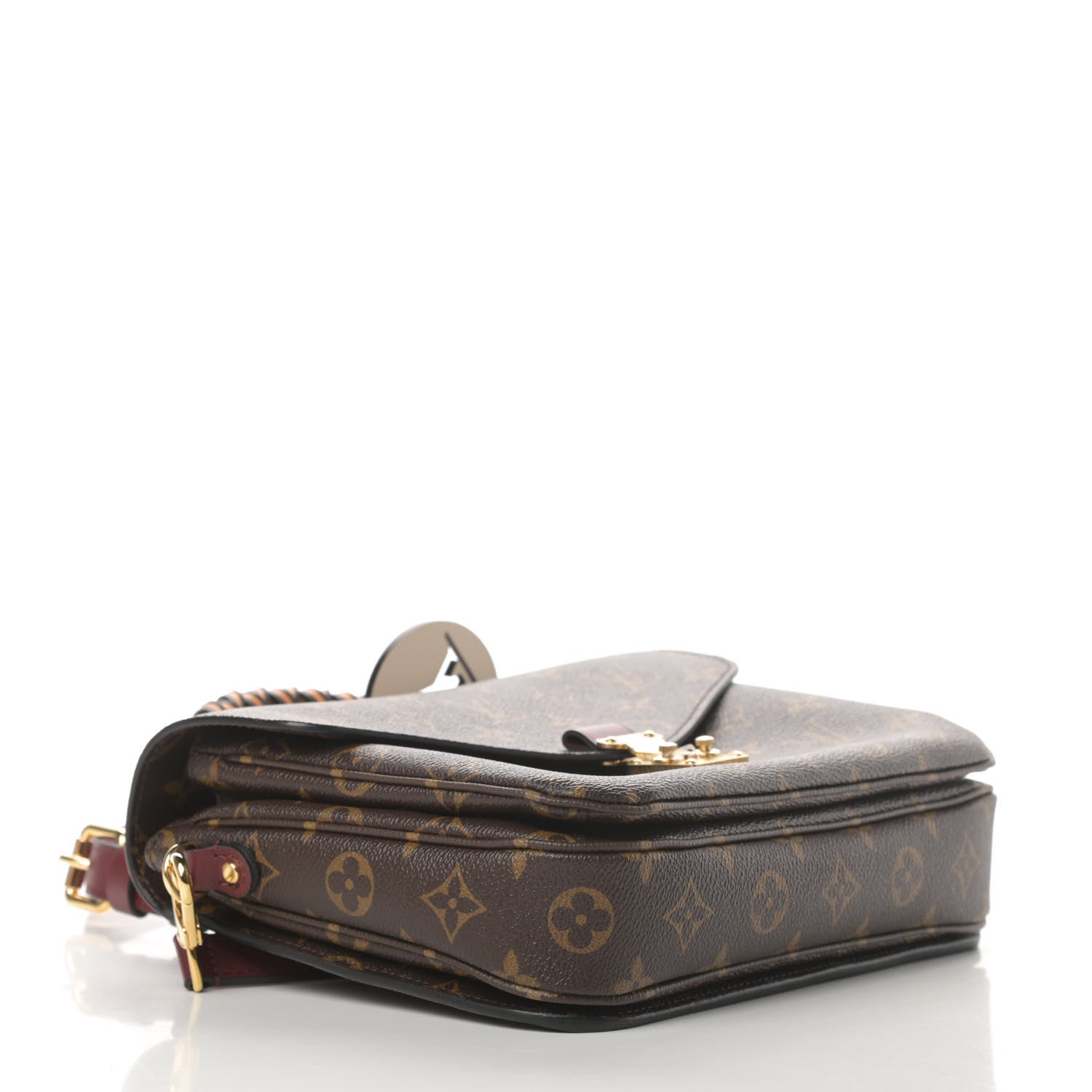 Louis Vuitton Monogram Braided Pochette Metis Safran 5 of 12