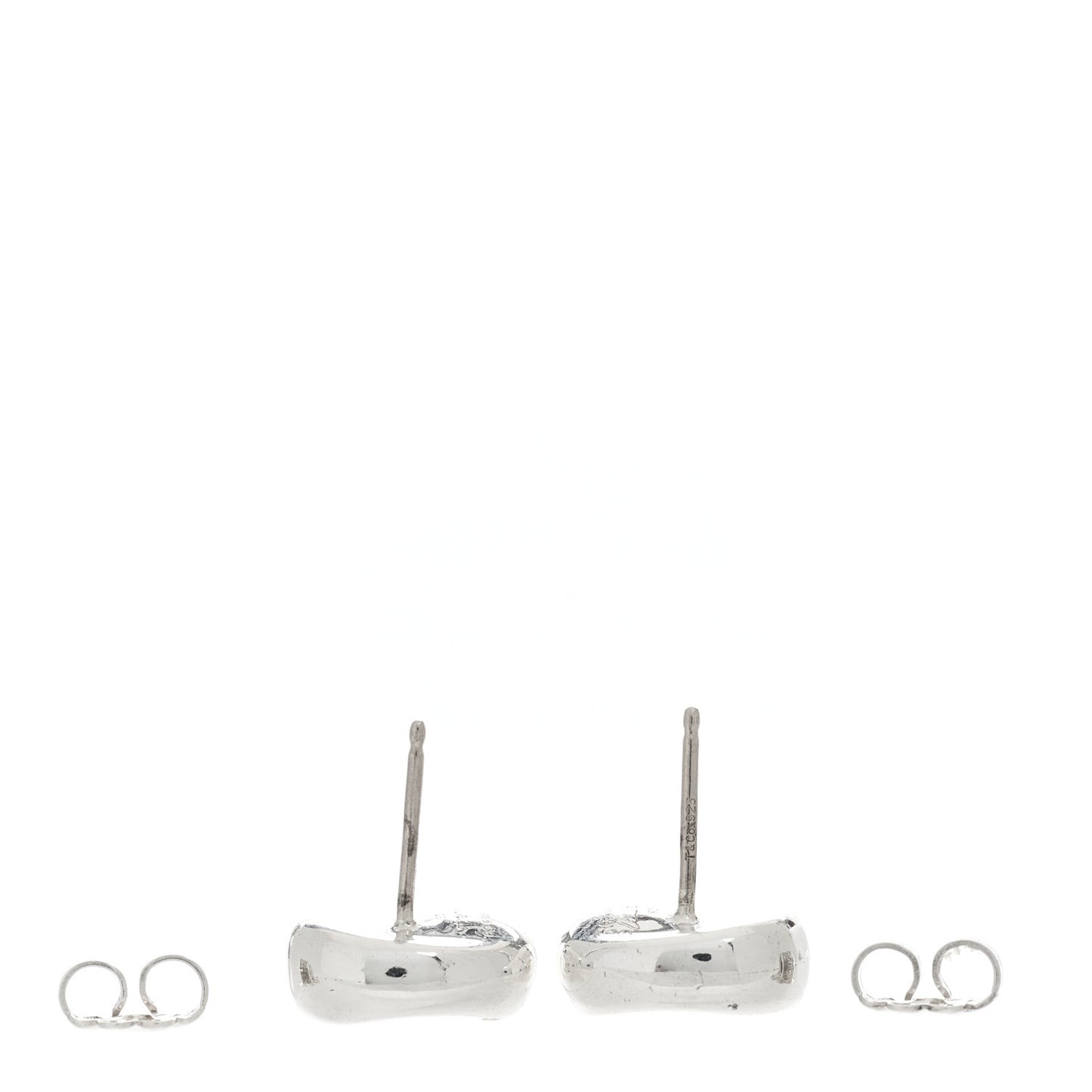 Sterling Silver 11mm Elsa Peretti Bean Earrings