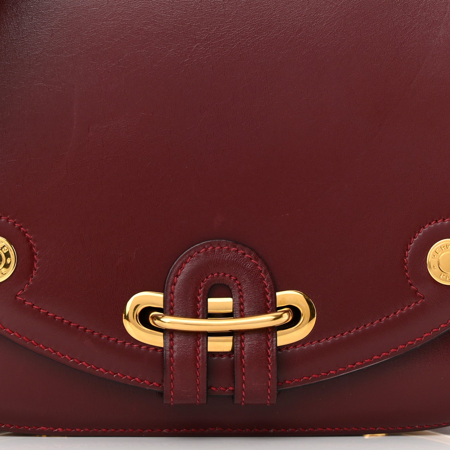 Hermes Box Passe-Guide Shoulder Bag Rouge H 7 of 15