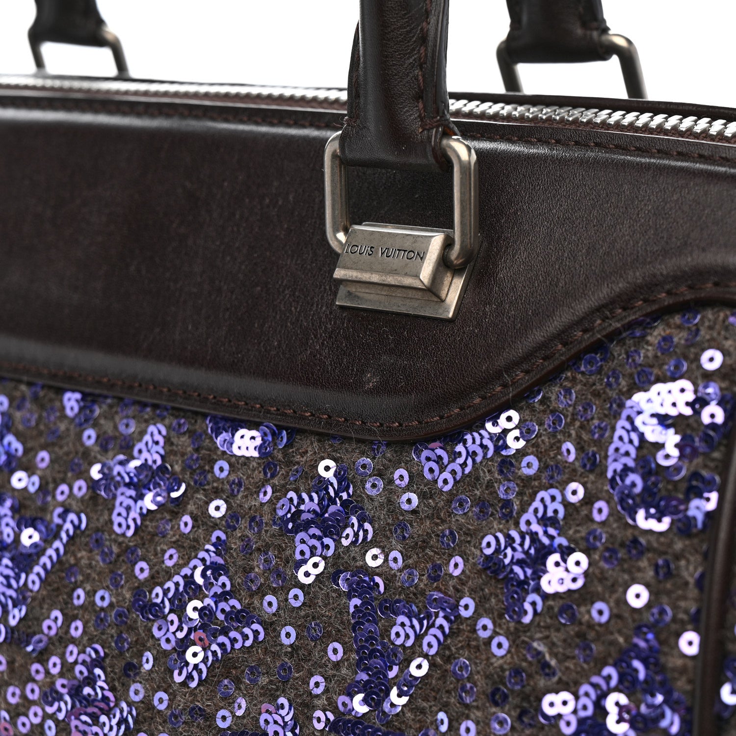 Louis Vuitton Sequin Monogram Sunshine Express North South Purple 12 of 15