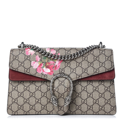 Gucci GG Supreme Monogram Blooms Small Dionysus Shoulder Bag Beige Multicolor Dry Rose 1 of 9