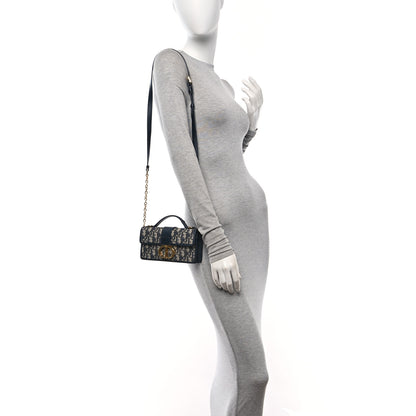 Christian Dior Oblique Miss Montaigne Mini Flap Bag Blue 2 of 11