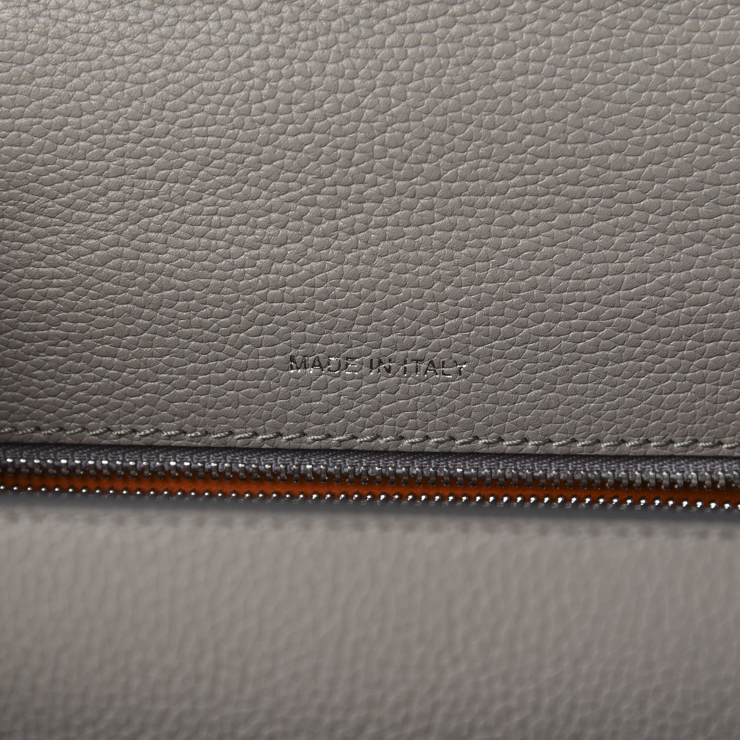 Grained Calfskin Small Patricia Satchel Arch Grey