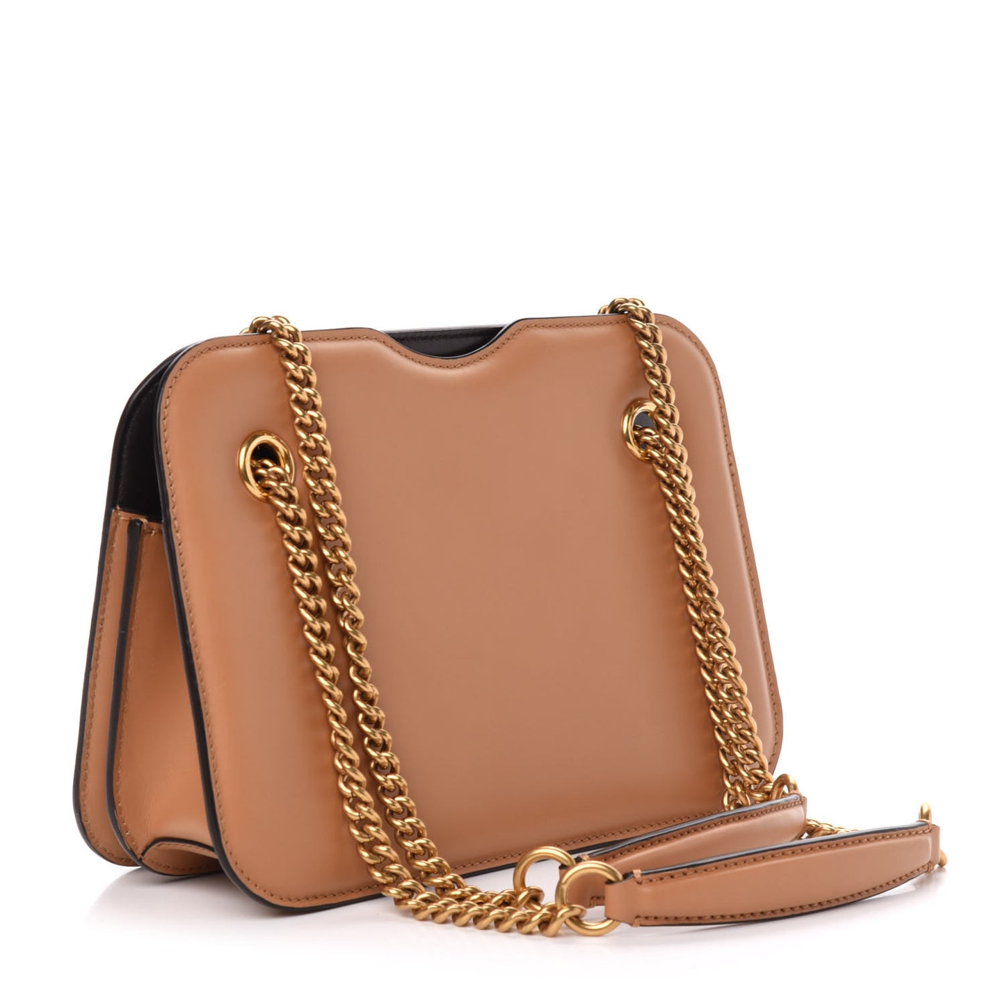 Vitello King Nubuck Pequin Karligraphy Pocket Shoulder Bag Biscuit Tobacco Moro