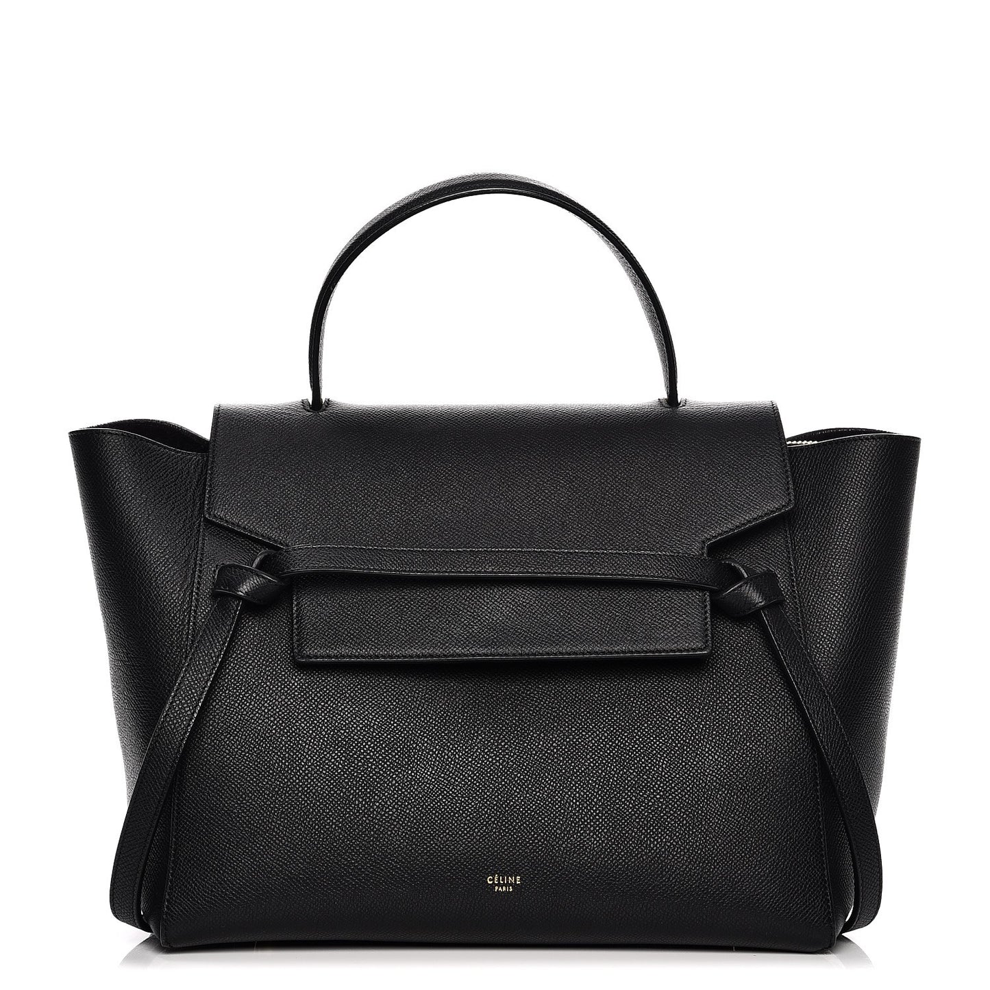 Baby Grained Calfskin Mini Belt Bag Black