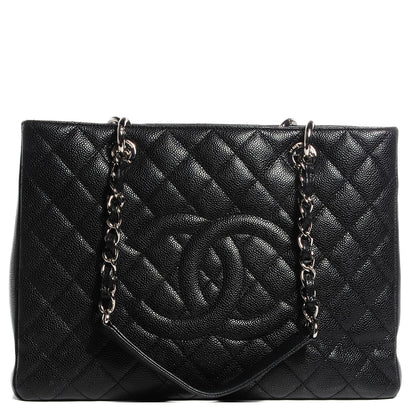 Chanel Caviar Quilted Grand Shopping Tote GST Black 1 of 8