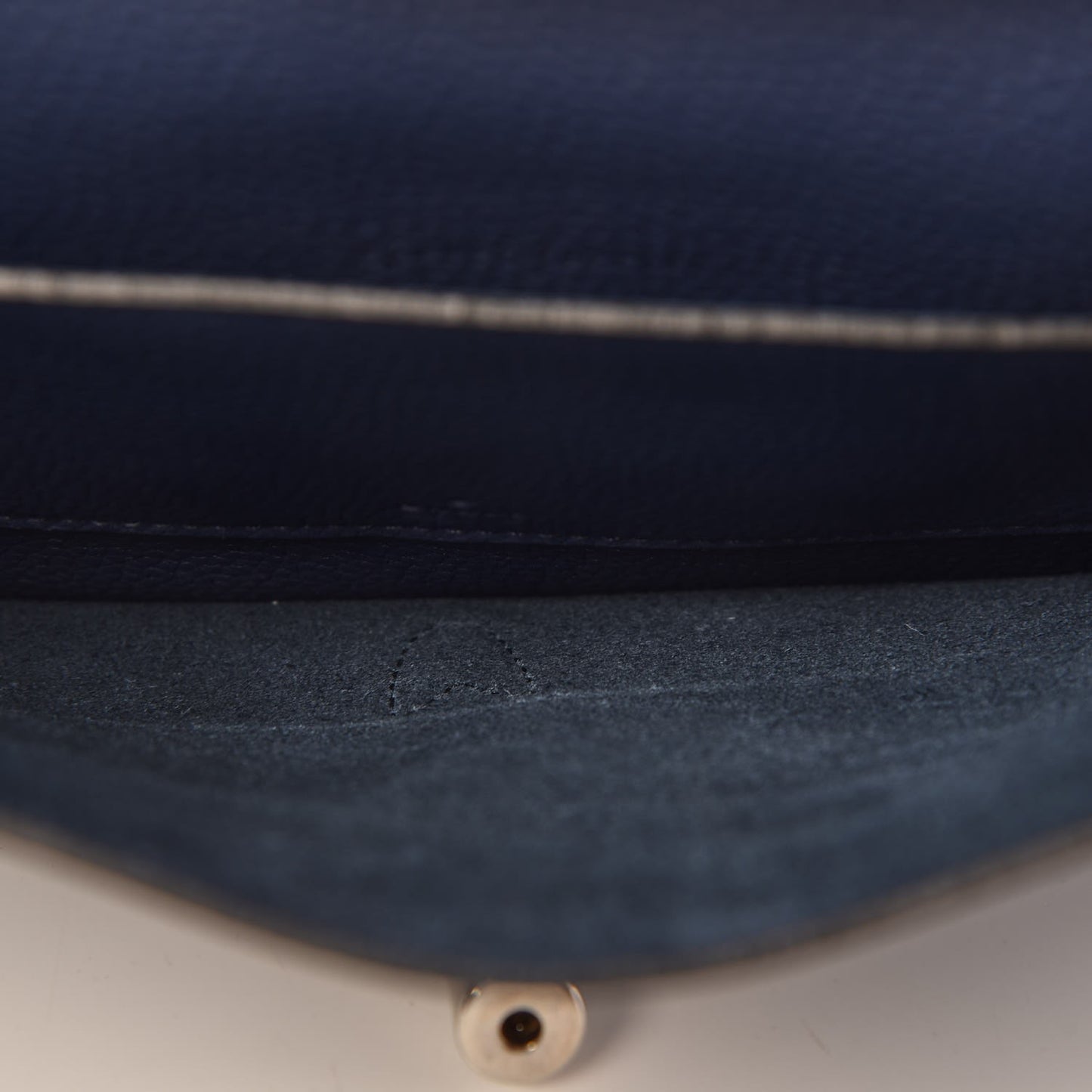 Grand Prix Calfskin Jackie Convertible Shoulder Bag Blue Marine
