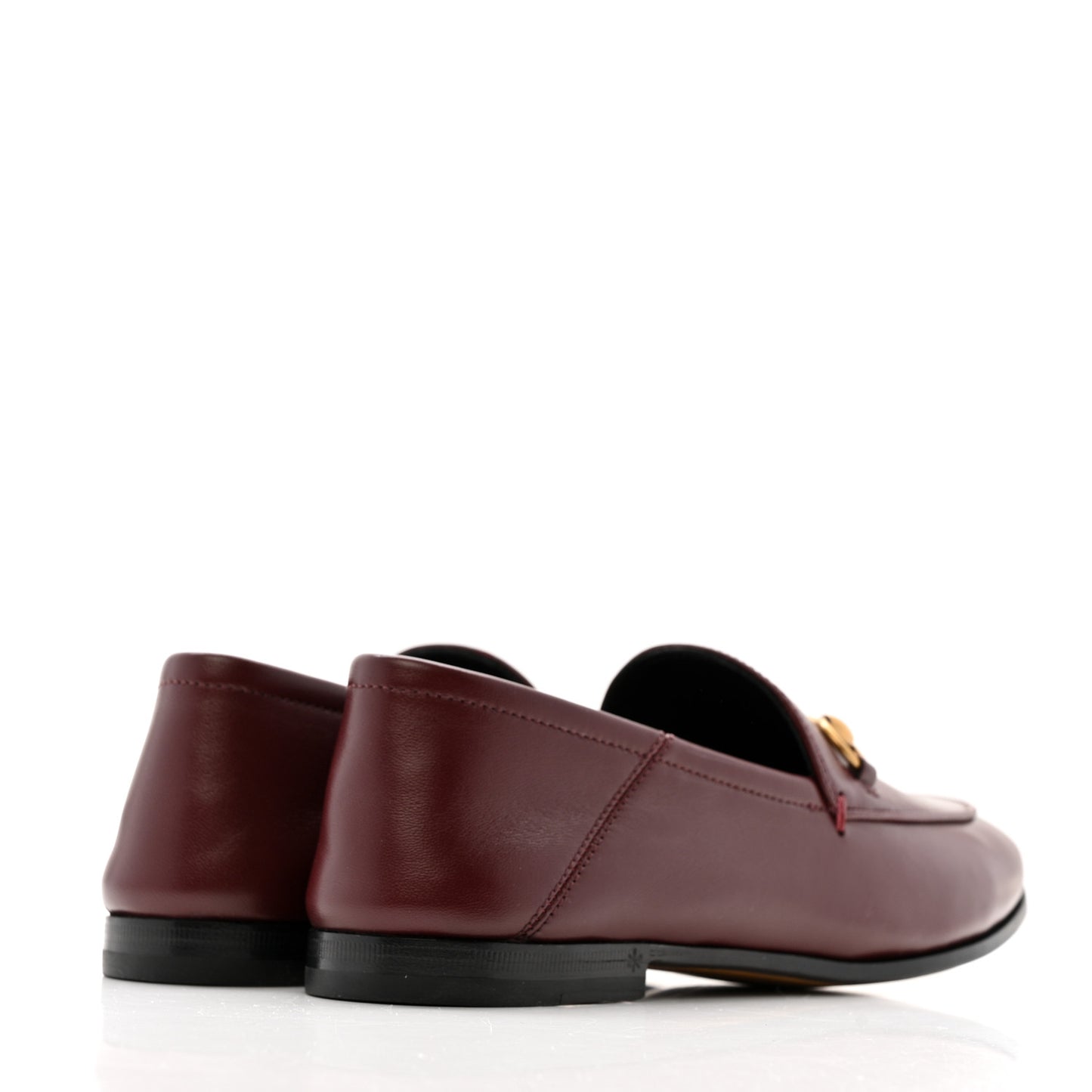 Lambskin Womens Brixton Horsebit Loafers 36.5 Vintage Bordeaux