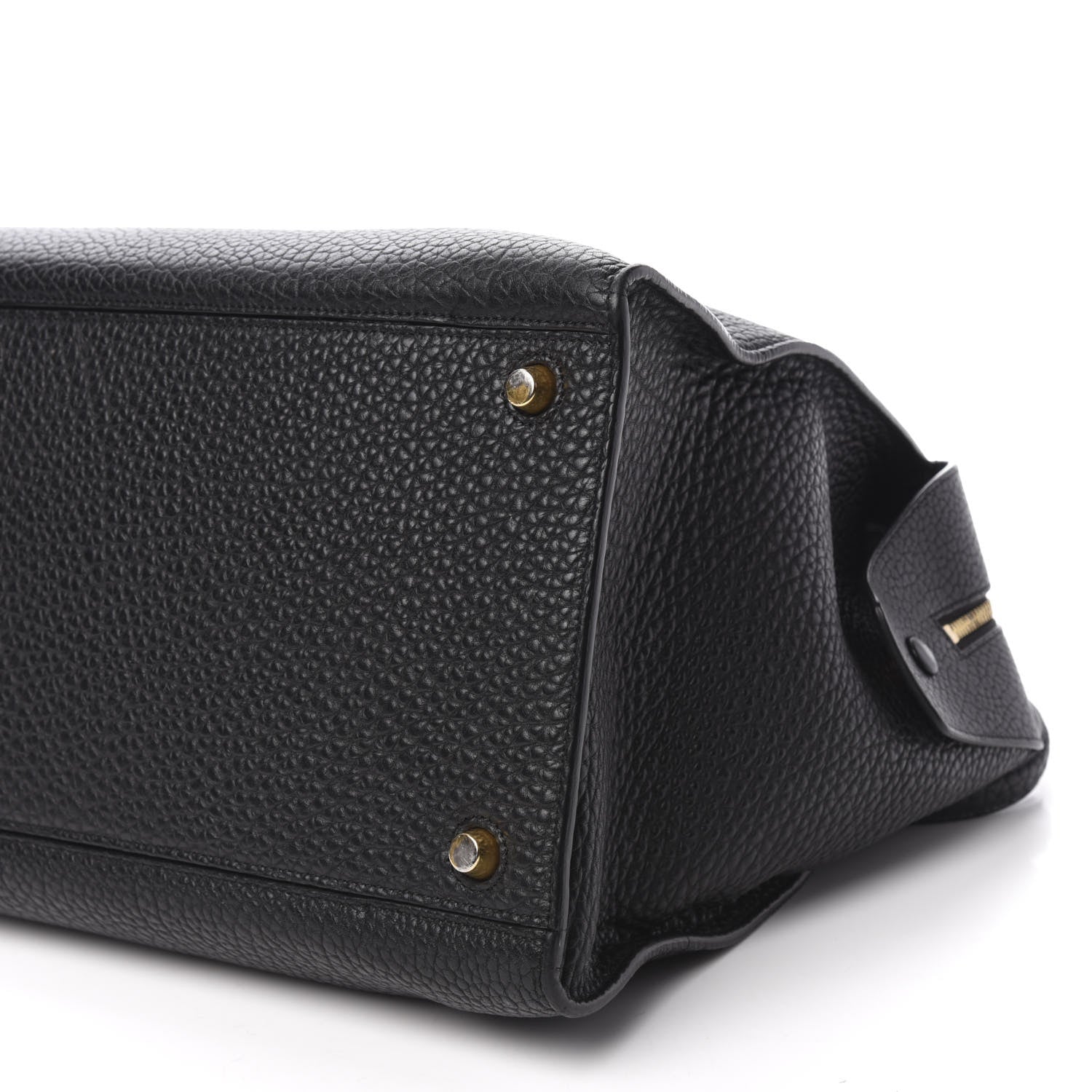 Celine Bullhide Calfskin Medium Ring Bag Black 7 of 11