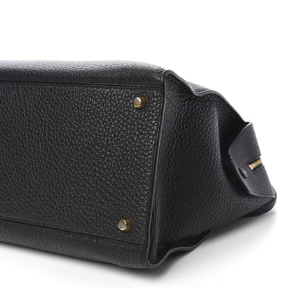 Celine Bullhide Calfskin Medium Ring Bag Black 7 of 11
