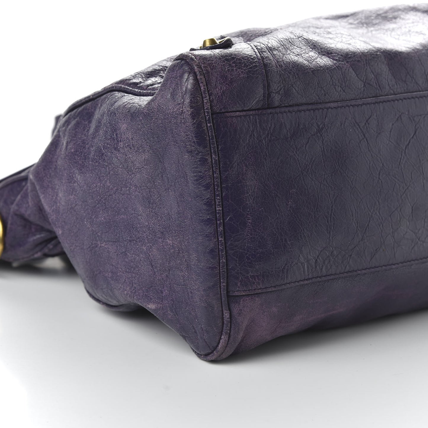 Agneau Classic Gold Hardware Velo Dark Violet