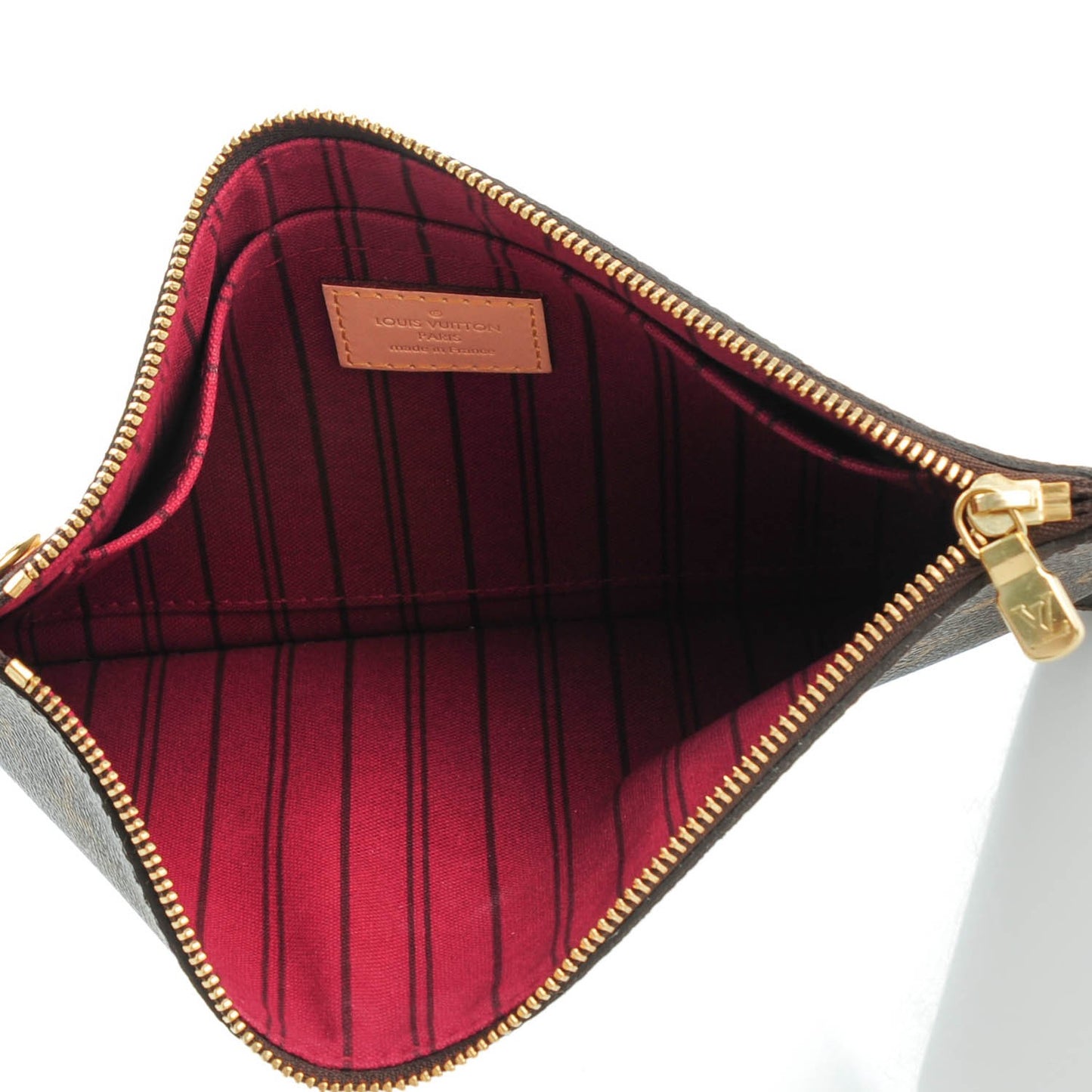 Monogram Neverfull MM GM Pochette Fuchsia