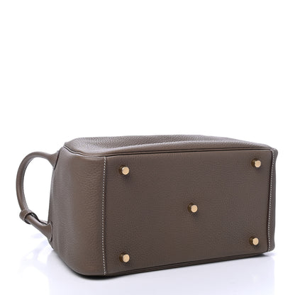 Hermes Taurillon Clemence Lindy 30 Etoupe 3 of 6