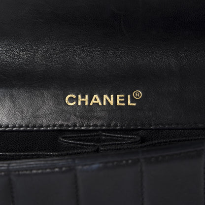 Chanel Lambskin East West Chocolate Bar Flap Black 10 of 12
