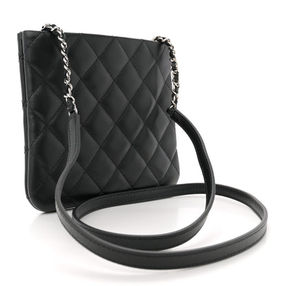 Chanel Lambskin Quilted Crossbody Bag Black 3 of 10
