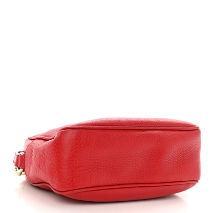 Gucci Pebbled Calfskin Small Soho Disco Bag Tabasco Red 4 of 13