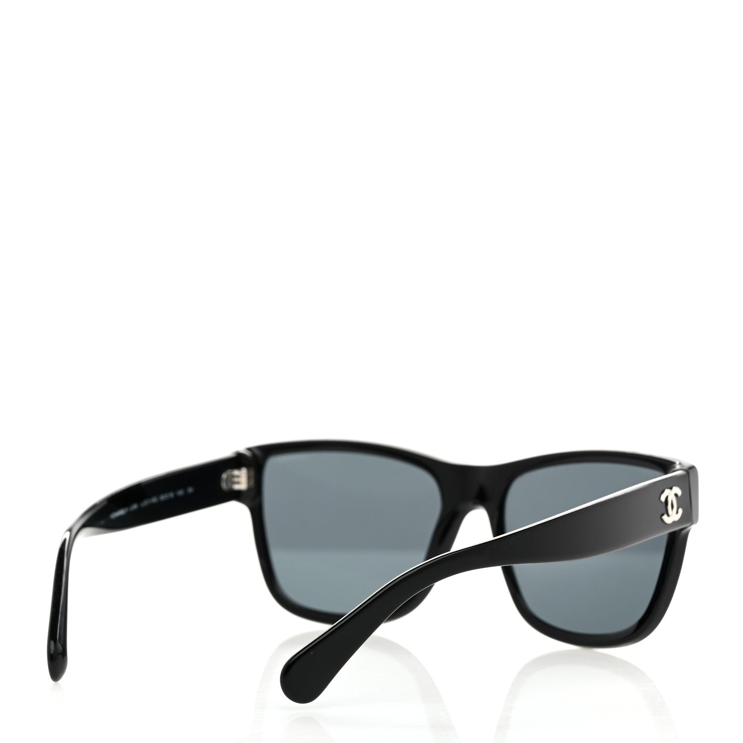 Chanel Acetate Polarized Square CC Sunglasses 5380 Black 4 of 8
