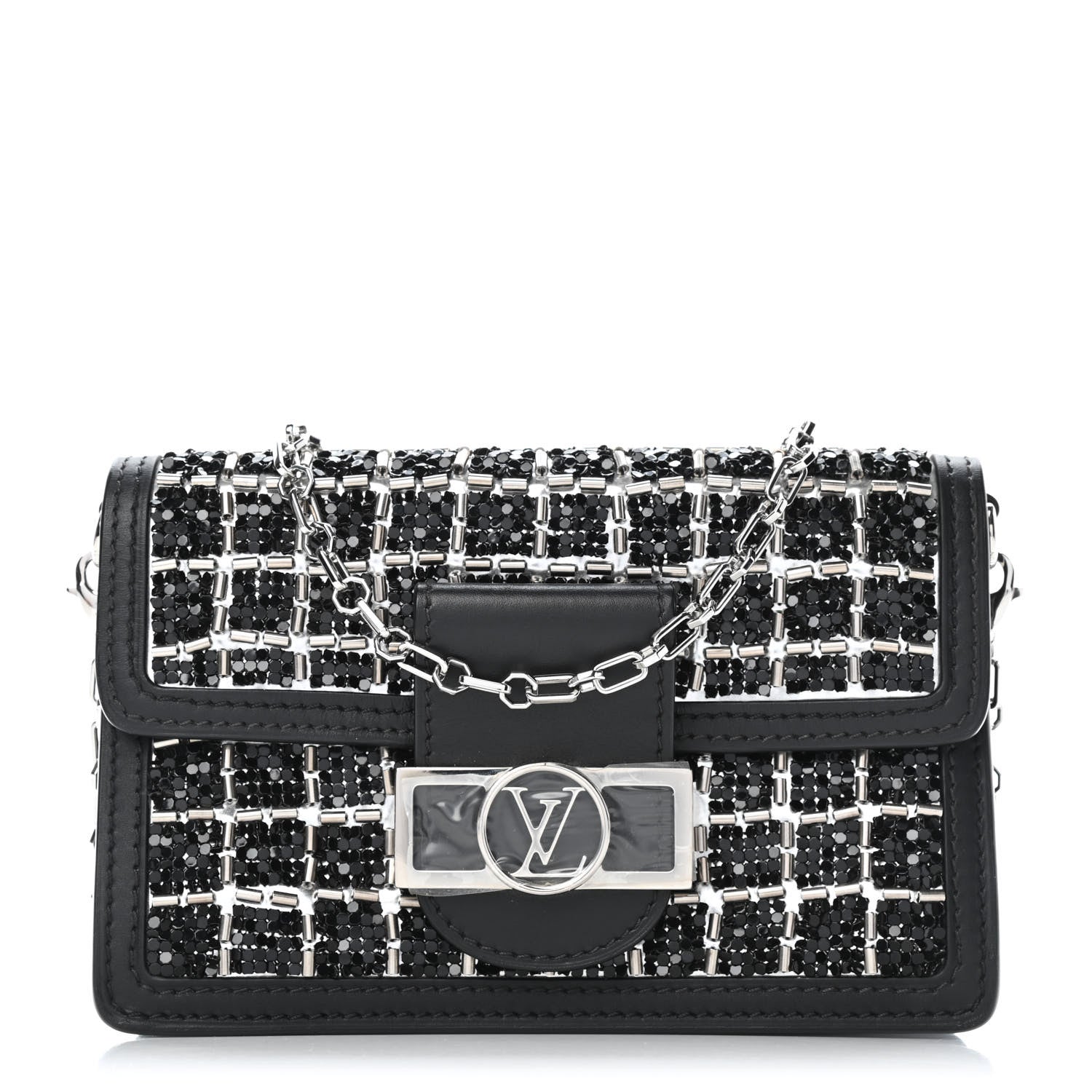 Louis Vuitton Tweed Sequin Dauphine Minaudiere Black 1 of 4