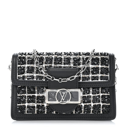 Louis Vuitton Tweed Sequin Dauphine Minaudiere Black 1 of 4