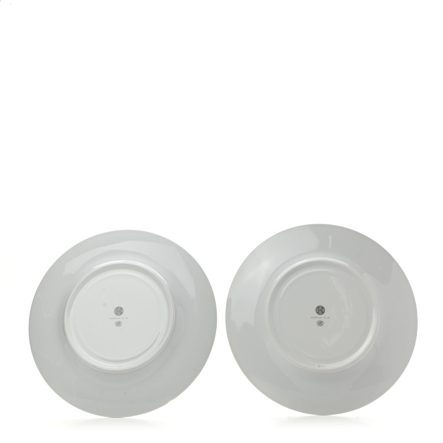 Hermes Porcelain Mosaique Au 24 Platine Presentation Plate Set of 2 2 of 7