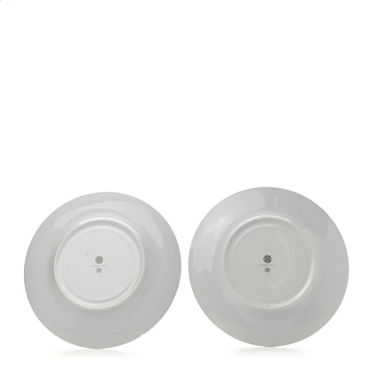 Hermes Porcelain Mosaique Au 24 Platine Presentation Plate Set of 2 2 of 7