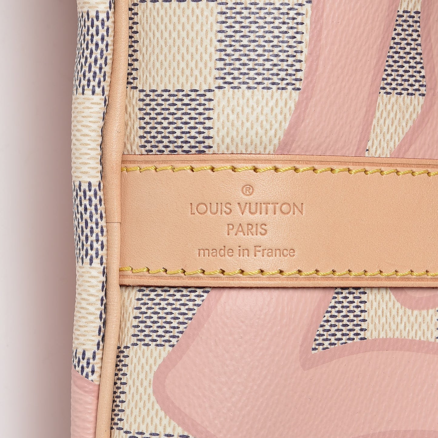 Damier Azur Tahitienne Keepall Bandouliere 50 Rose Ballerine