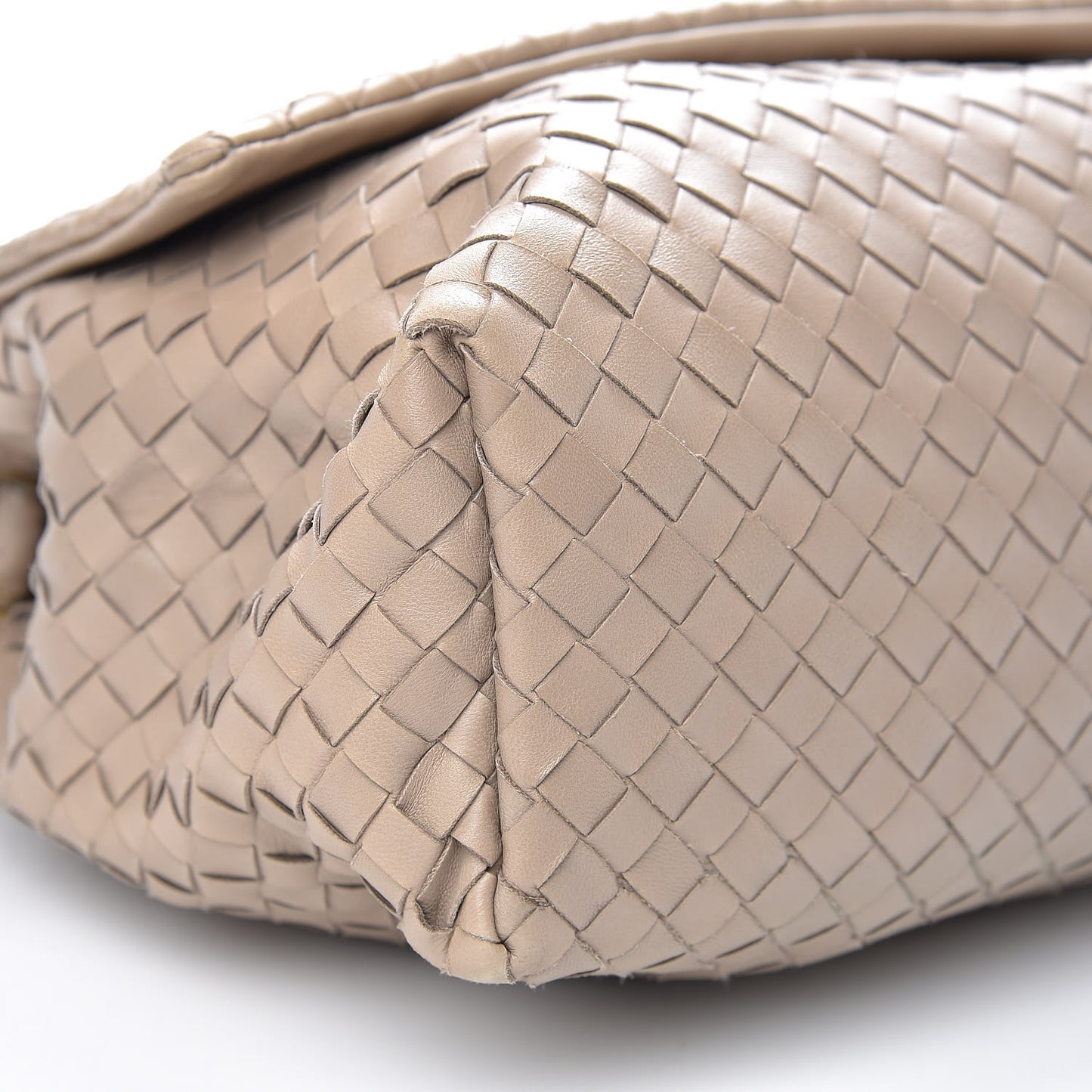 Nappa Intrecciato Flap Shoulder Bag Limo