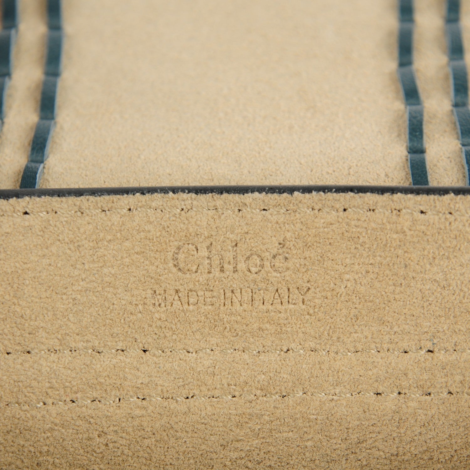 Chloe Suede Calfskin Braided Mini Hudson Shoulder Bag Cloudy Blue 6 of 8
