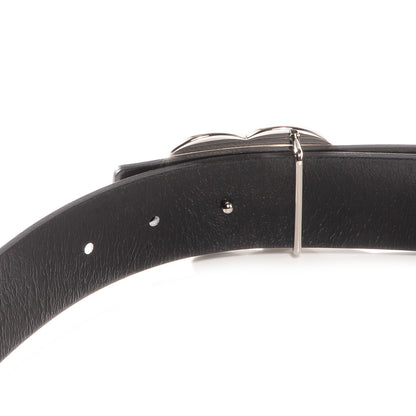 Chanel Leather Reversible CC Logo Belt 85 White Black 3 of 6