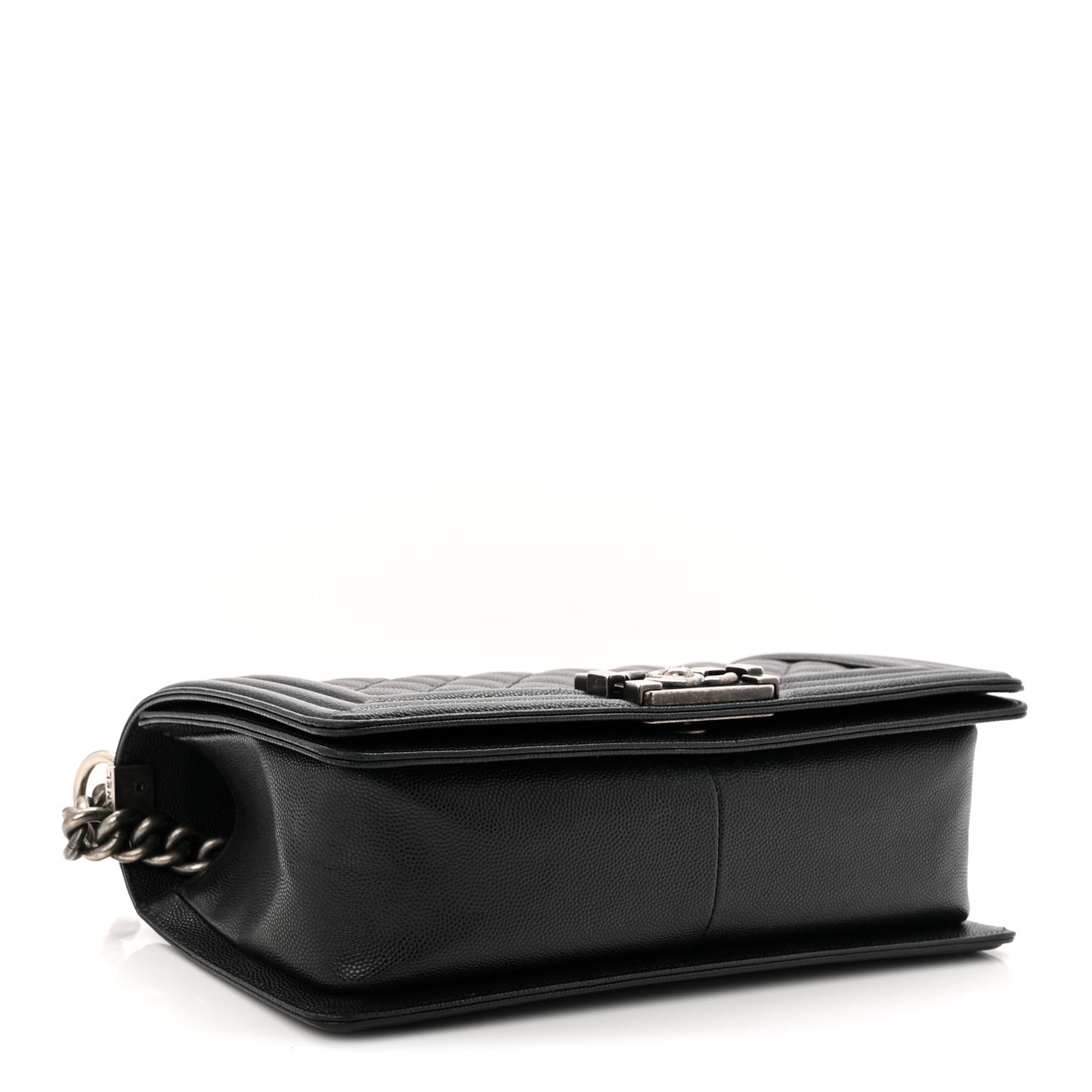 Caviar Quilted Medium Boy Flap Black