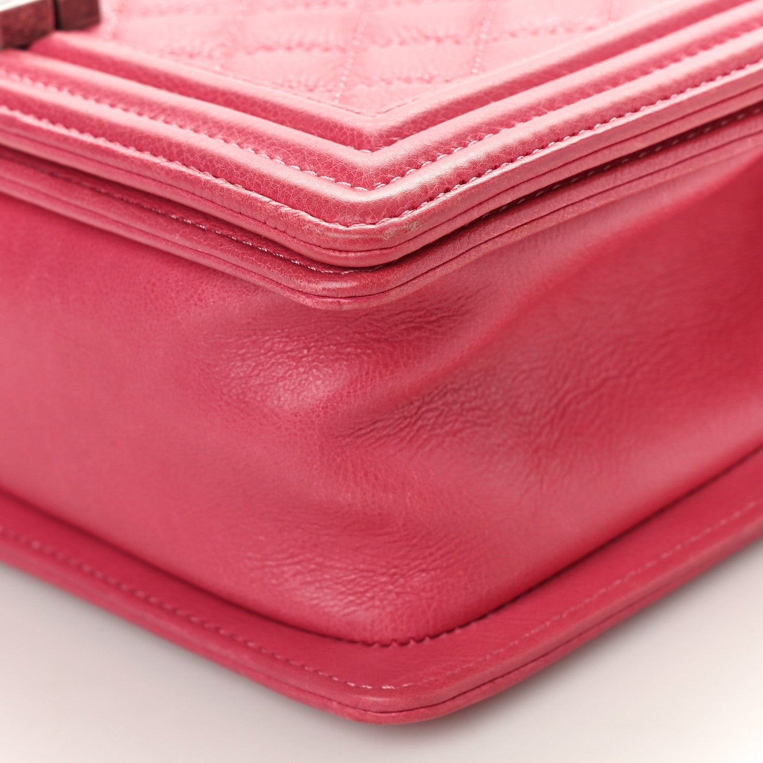Chanel Calfskin Quilted Medium Boy Flap Pink 10 of 12