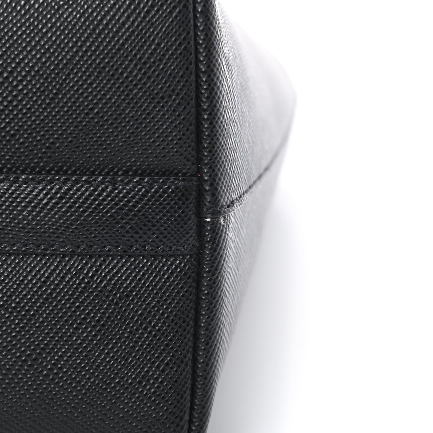 Saffiano Cuir Shopping Tote Black Fuoco