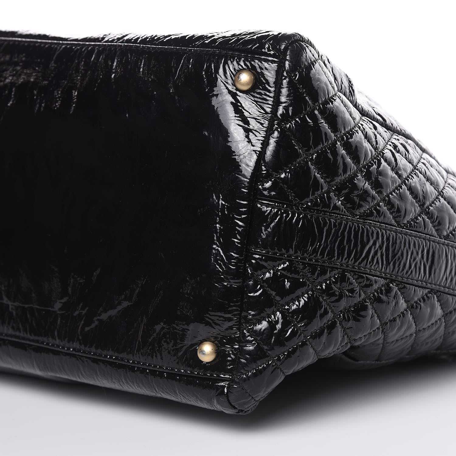 Chanel Vinyl XXL Rock and Chain Bowler Black 9 of 15