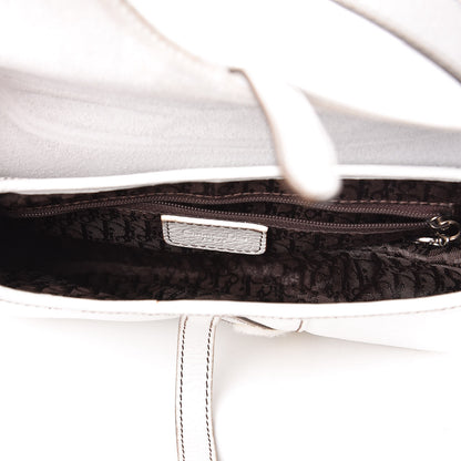 Christian Dior Calfskin Saddle Bag White 4 of 19