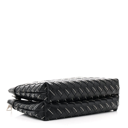 Bottega Veneta Nappa Intrecciato Duo Bag Black Natural 4 of 12