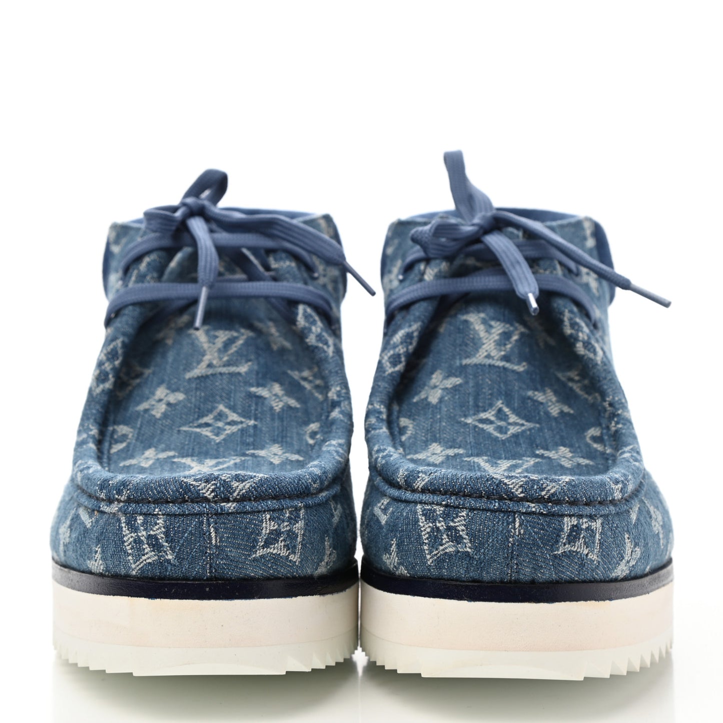 Monogram Denim Mods Ankle Boot 8 Blue
