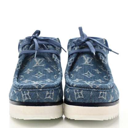 Louis Vuitton Monogram Denim Mods Ankle Boot 8 Blue 2 of 8