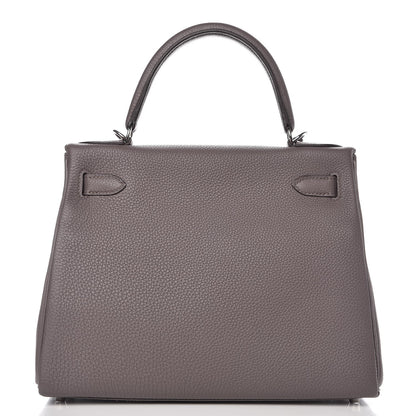 Hermes Togo Kelly Retourne 28 Etain 4 of 34