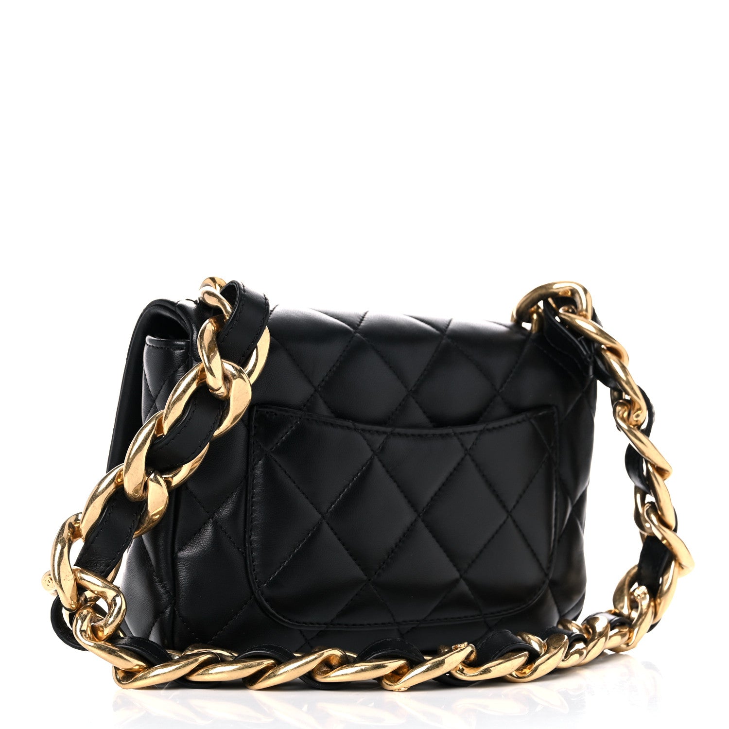 Chanel Lambskin Quilted Small Funky Town Flap Black 3 of 11