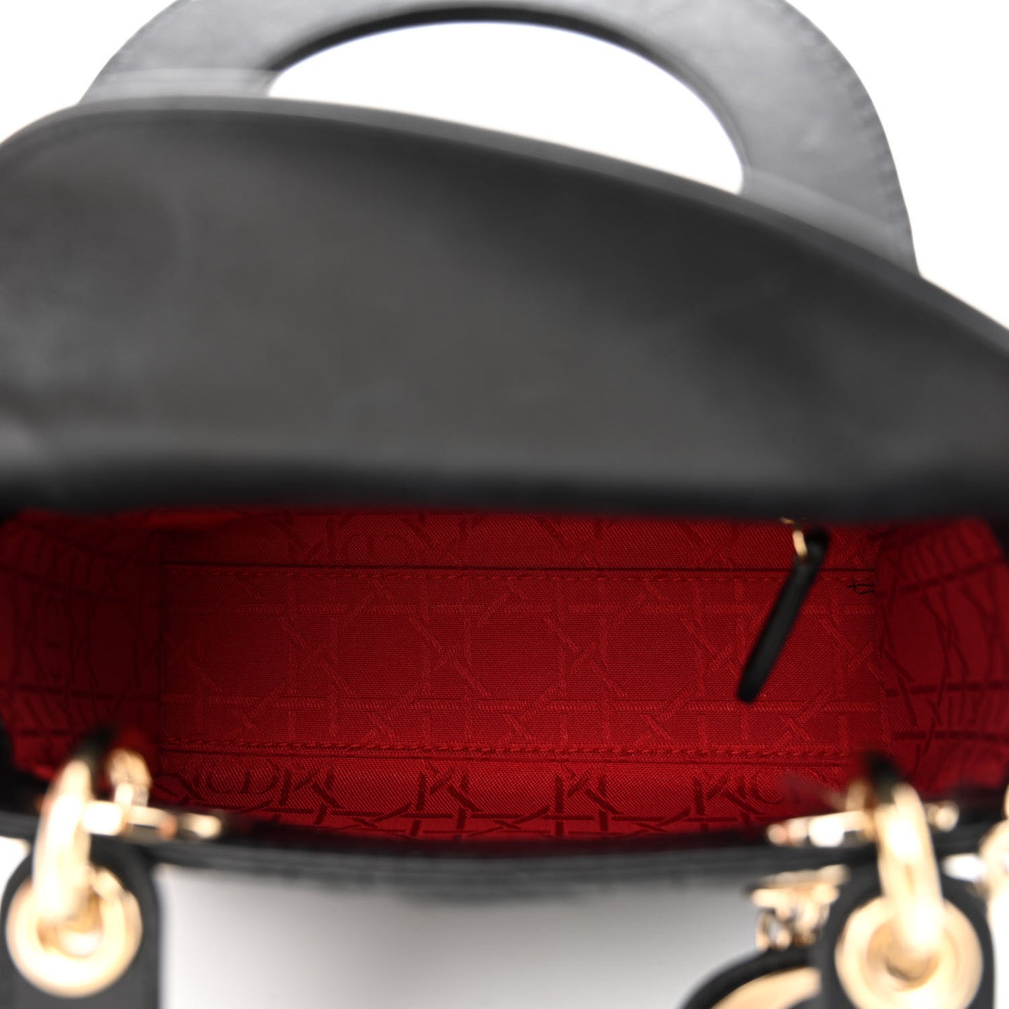 Lambskin Cannage Mini Lady Dior Black