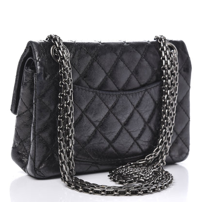 Chanel Iridescent Calfskin Quilted 2.55 Reissue 224 Flap Black 3 of 13