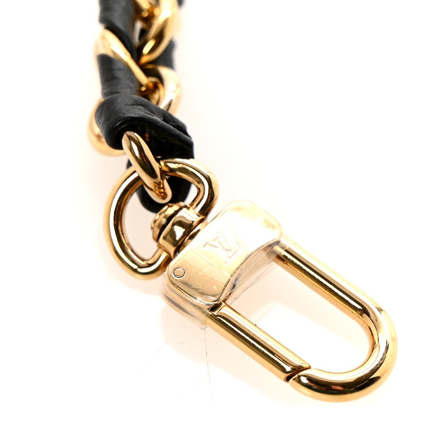 Calfskin Multi Pochette Chain Shoulder Strap Black Gold