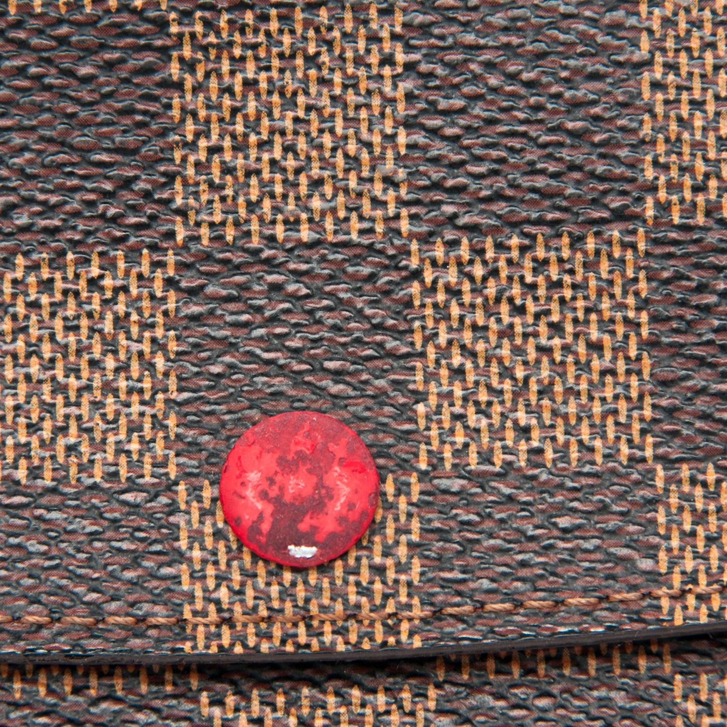 Damier Ebene Emilie Wallet Red