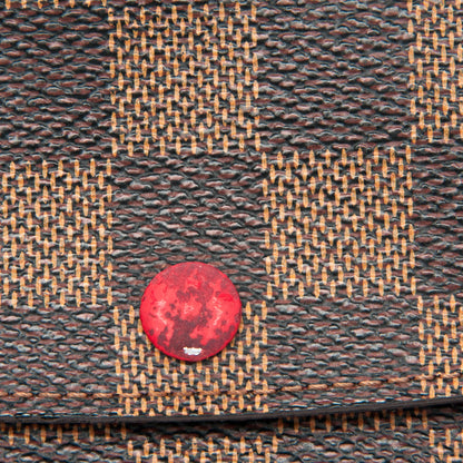 Louis Vuitton Damier Ebene Emilie Wallet Red 8 of 8